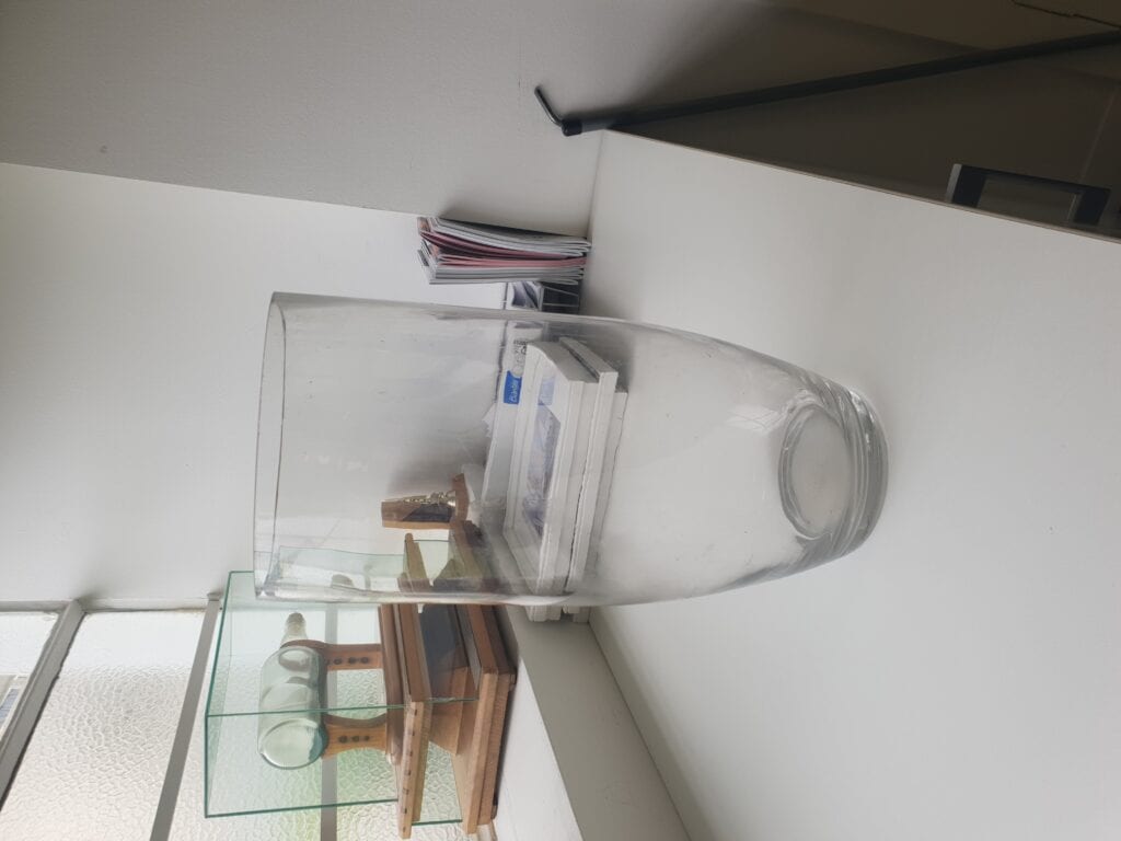 Freebie Large Tapered Glass Vase Royal Melbourne Yacht Squadron