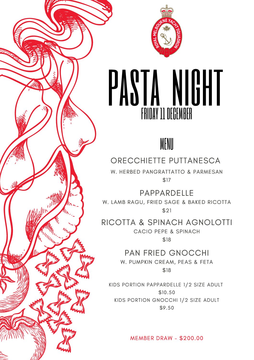 Pasta night dinner menu (5)