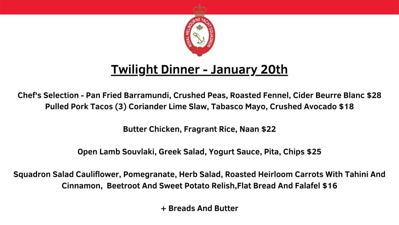 Twilight Dinner - January 20th(1)