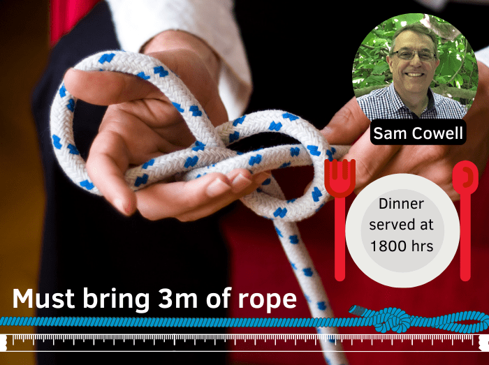 Rope Tying with Sam Cowell with dinner