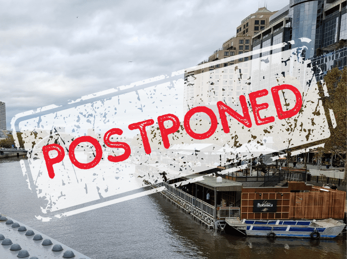 Postponed Yarra Cruise